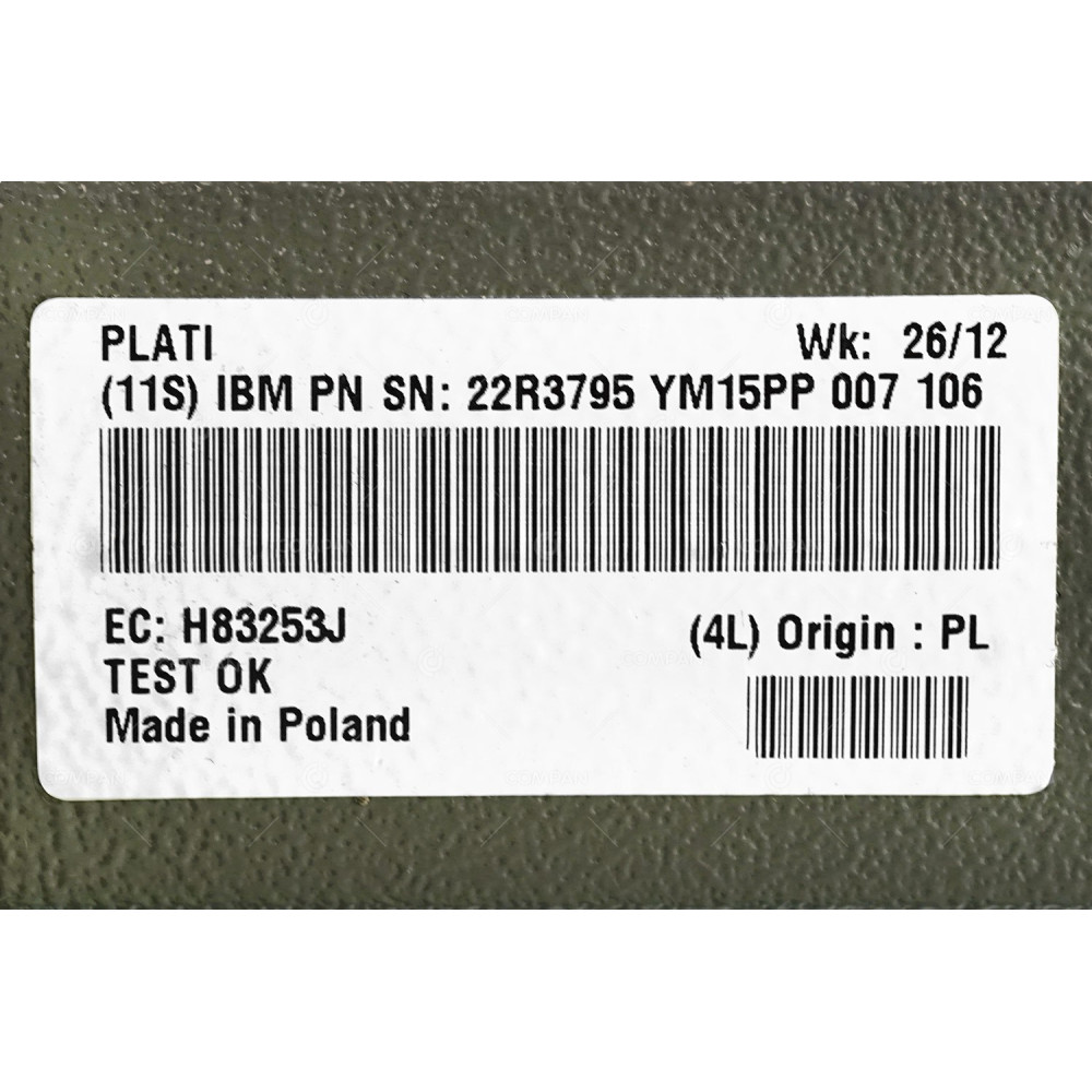 22R3795 IBM 3-PHASE 3P+N+G 16A FOR DS8000 22R3795